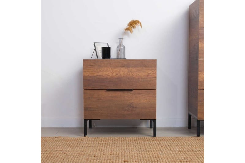 Nattbord Serene Valnøtt - Valnøtt - Møbler - Bord - Avlastningsbord - Sengebord & nattbord