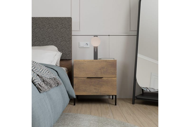Nattbord Serene Valnøtt - Valnøtt - Møbler - Bord - Avlastningsbord - Sengebord & nattbord