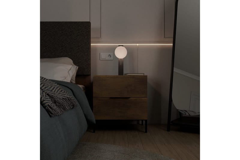 Nattbord Serene Valnøtt - Valnøtt - Møbler - Bord - Avlastningsbord - Sengebord & nattbord