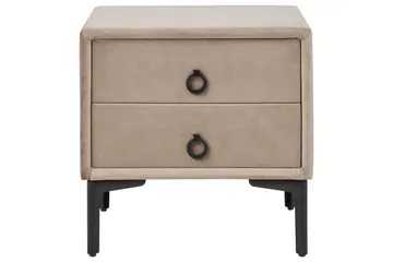 Nattbord Sezanne Beige, grå, svart - Beige, grå, svart - Møbler - Bord - Avlastningsbord - Sengebord & nattbord