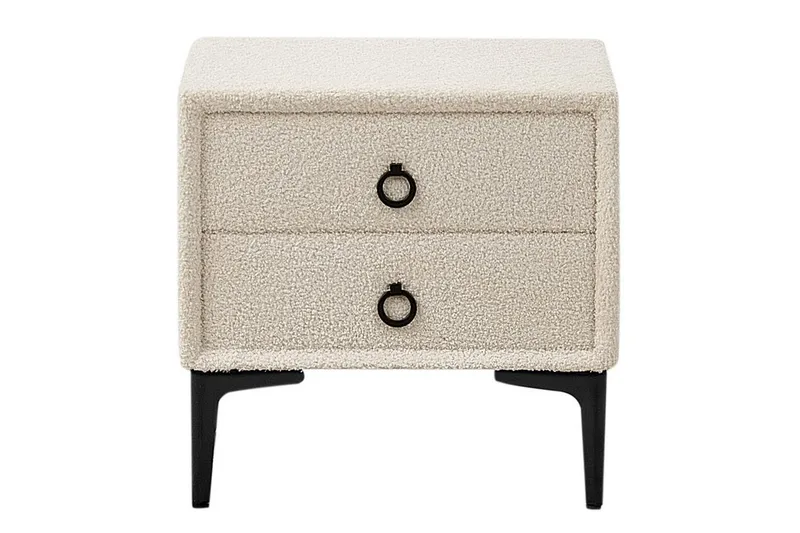 Nattbord Sezanne Hvit, Svart - Hvit, Svart - Møbler - Bord - Avlastningsbord - Sengebord & nattbord