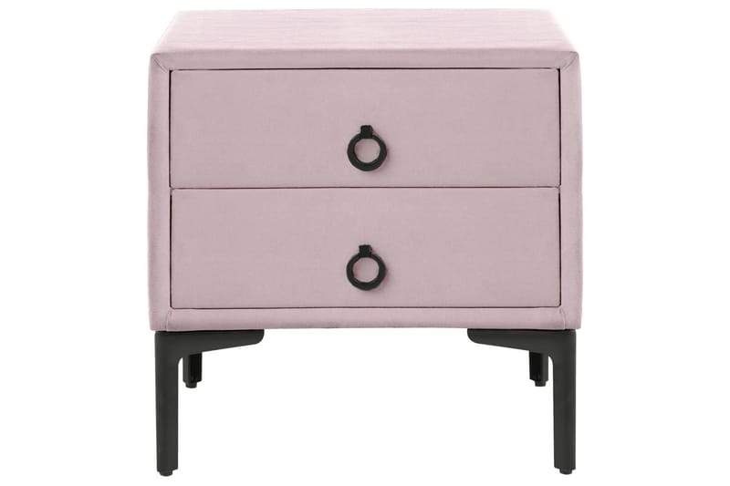 Nattbord Sezanne Rosa, Svart - Rosa, Svart - Møbler - Bord - Avlastningsbord - Sengebord & nattbord