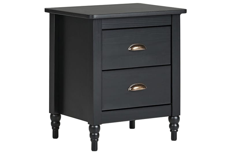 Nattbord Shillington Sort, Gull, Sort, Gull