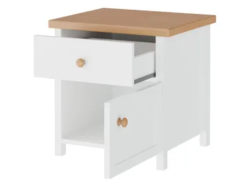 nattbord Story Beige, eik - Beige, eik - Møbler - Bord - Avlastningsbord - Sengebord & nattbord