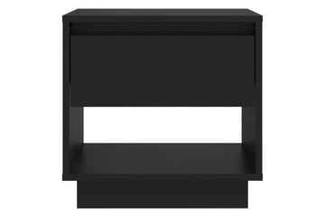 Nattbord svart 45x34x44 cm sponplate - Svart - Møbler - Bord - Avlastningsbord - Sengebord & nattbord