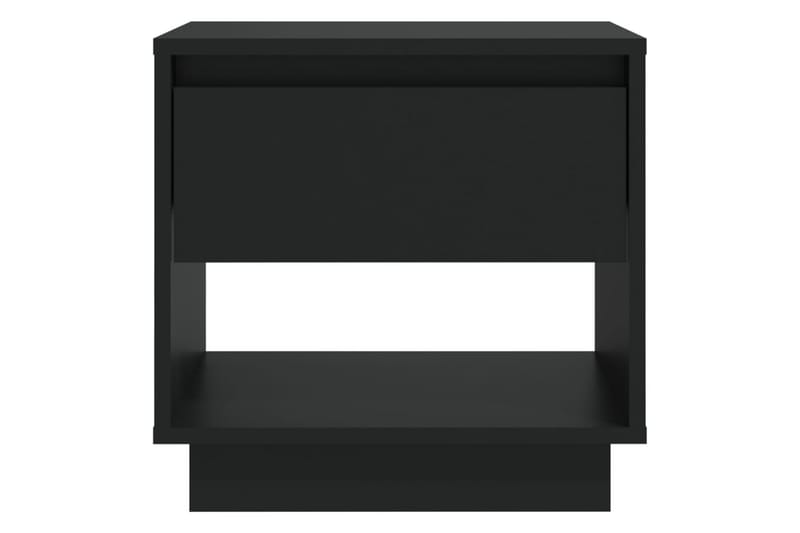 Nattbord svart 45x34x44 cm sponplate - Svart - Møbler - Bord - Avlastningsbord - Sengebord & nattbord