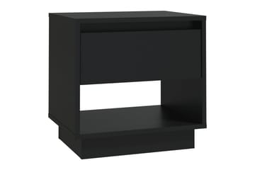 Nattbord svart 45x34x44 cm sponplate - Svart - Møbler - Bord - Avlastningsbord - Sengebord & nattbord