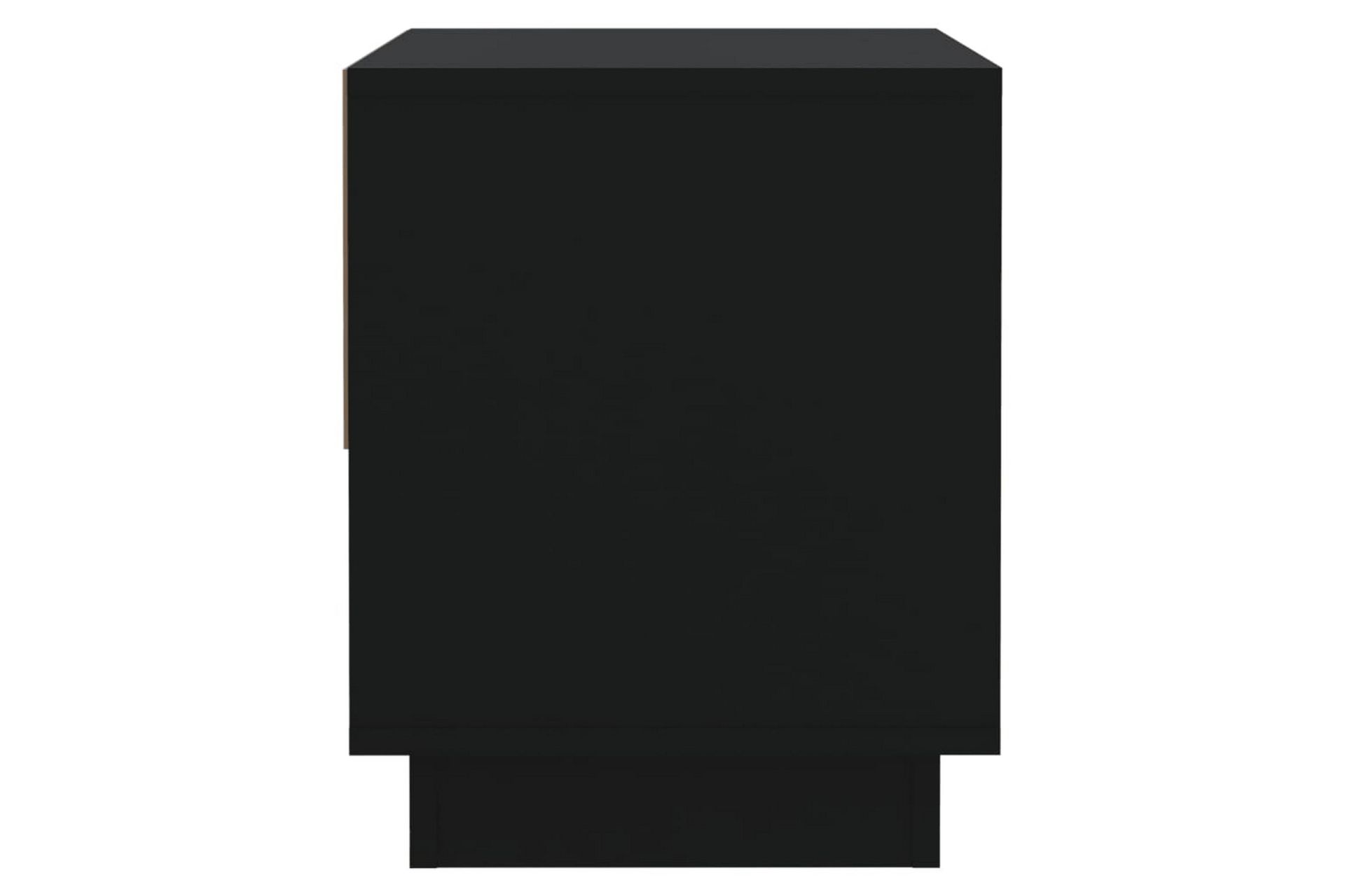 Nattbord svart 45x34x44 cm sponplate - Svart - Møbler - Bord - Avlastningsbord - Sengebord & nattbord