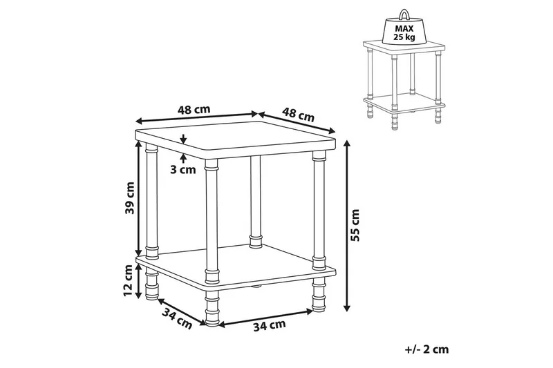Nattbord Veril - Møbler - Bord - Avlastningsbord - Sengebord & nattbord