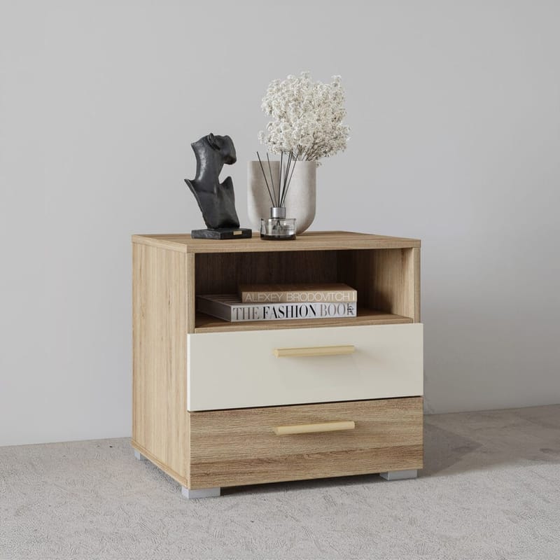 Nattbord Vertina med 2 skuffer - Møbler - Bord - Avlastningsbord - Sengebord & nattbord