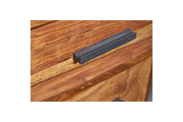 Nattbord Wohnling Heltre for kontinentalsenger med 2 skuffer oppbevaringshylle landlig stil - Møbler - Bord - Avlastningsbord - Sengebord & nattbord
