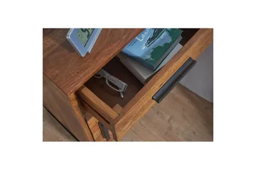 Nattbord Wohnling Heltre for kontinentalsenger med 3 skuffer 1 dør landlig stil - Møbler - Bord - Avlastningsbord - Sengebord & nattbord