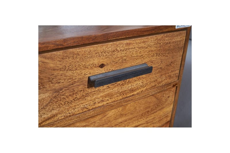 Nattbord Wohnling Heltre for kontinentalsenger med 3 skuffer 1 dør landlig stil - Møbler - Bord - Avlastningsbord - Sengebord & nattbord