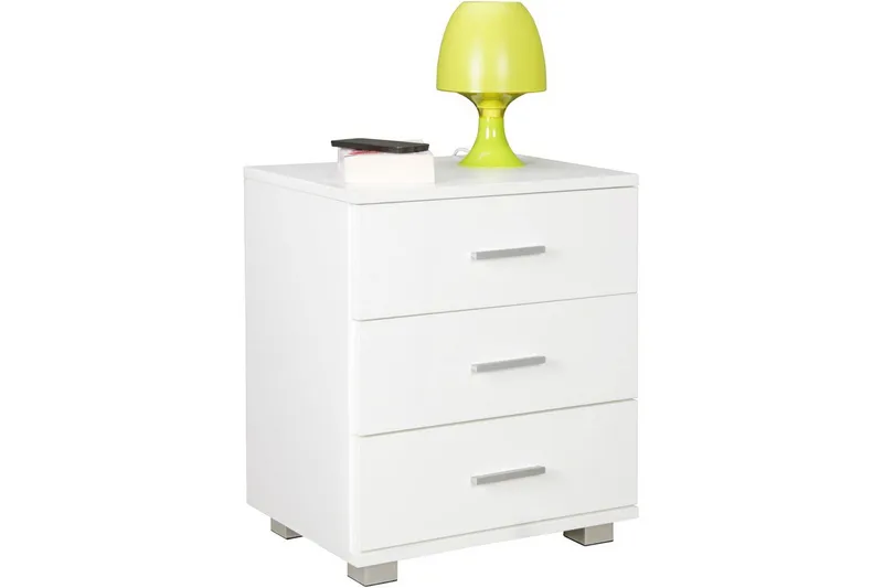 Nattbord Wohnling Klassisk Laget av Sponplate med 3 Skuffer, undefined