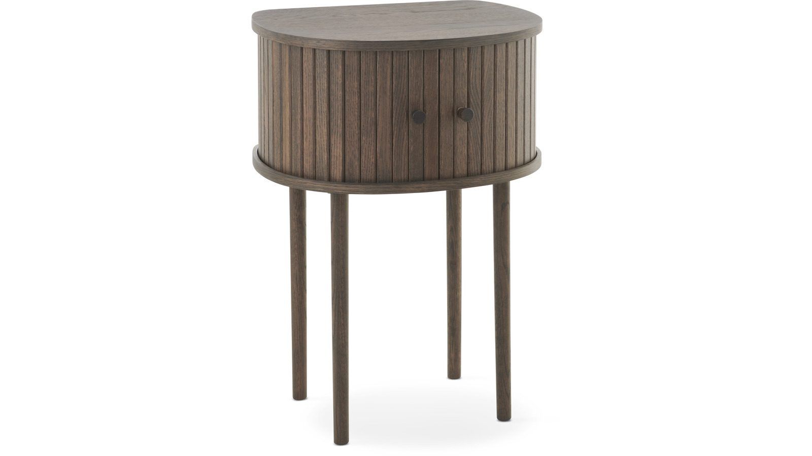 Nattbord Yngvar H68 cm - Brunlakkert eik