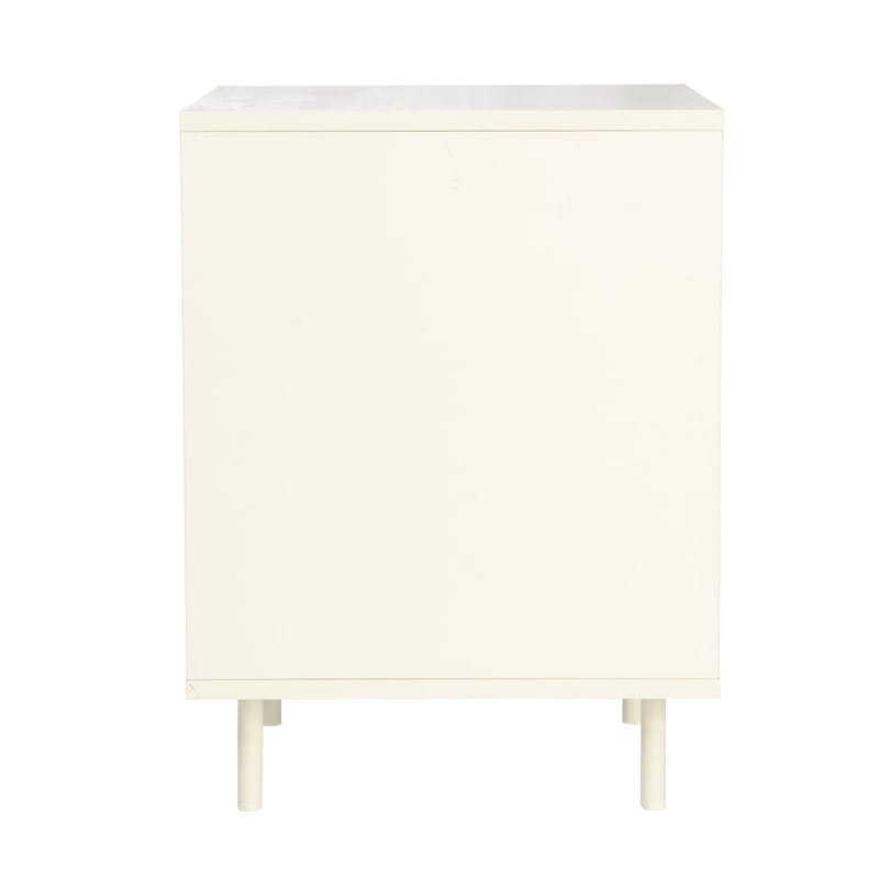 Nattbord/sidebord HOME4YOU Herta 40x40x54 cm - lyst tre/hvit - Møbler - Bord - Avlastningsbord - Sengebord & nattbord