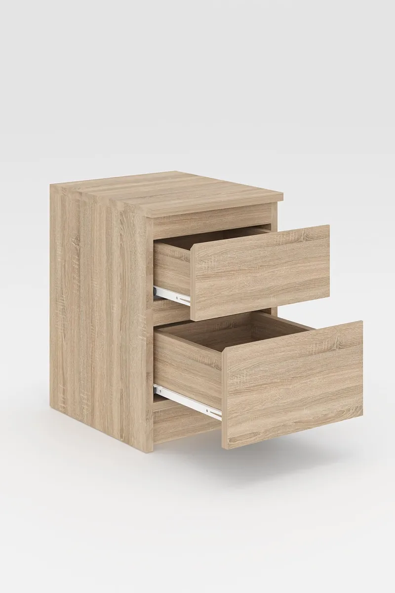 Nightstand Hanah Home Sonomo eik - Møbler - Bord - Avlastningsbord - Sengebord & nattbord