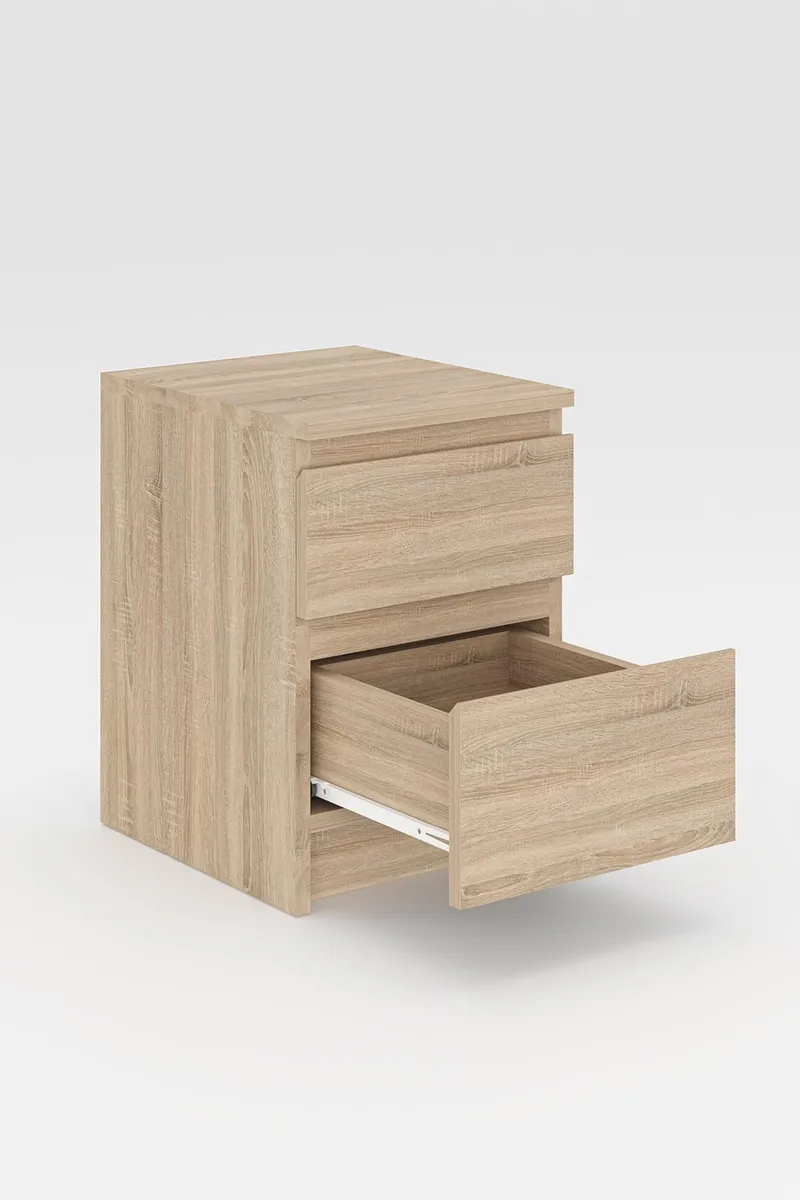 Nightstand Hanah Home Sonomo eik - Møbler - Bord - Avlastningsbord - Sengebord & nattbord