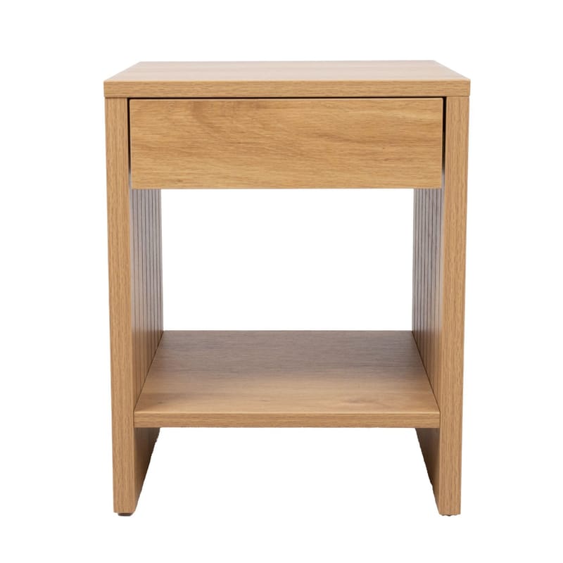 Nightstand HOME4YOU - beige - Møbler - Bord - Avlastningsbord - Sengebord & nattbord