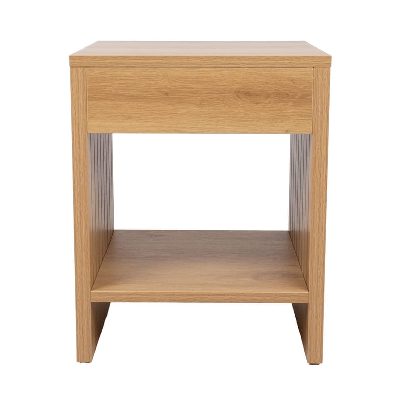 Nightstand HOME4YOU - beige - Møbler - Bord - Avlastningsbord - Sengebord & nattbord