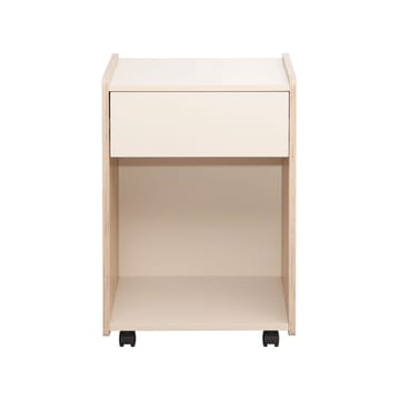 Nightstand/Side Table HOME4YOU - lyst tre / beige - Møbler - Bord - Avlastningsbord - Sengebord & nattbord