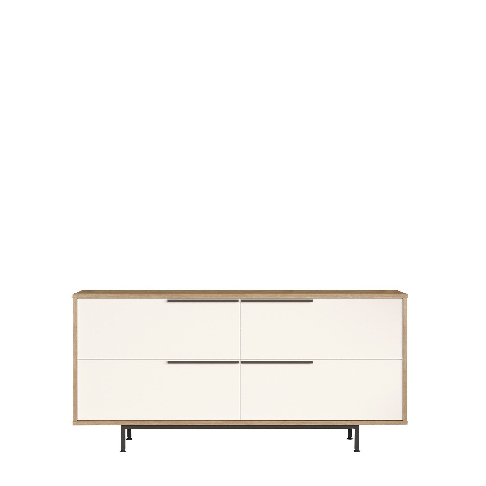 Nilena Konsoll 160x74,3x44,5 cm - Eik og hvit