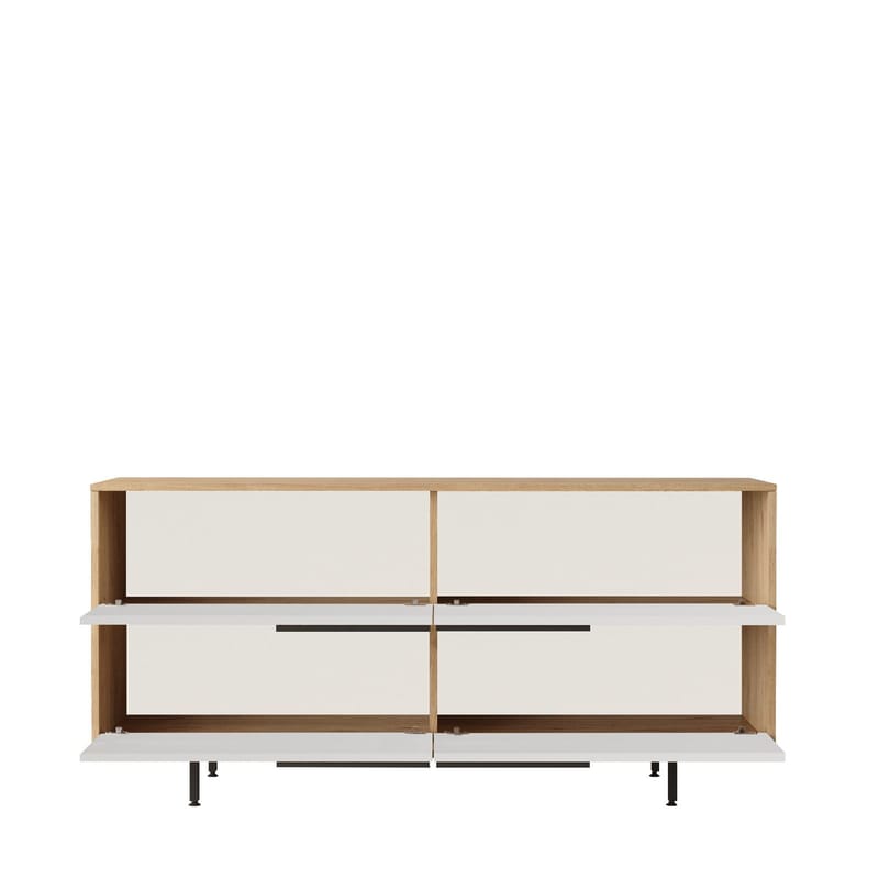 Nilena Konsoll 160x74,3x44,5 cm - Eik og hvit - Møbler - Bord - Avlastningsbord - Gangbord