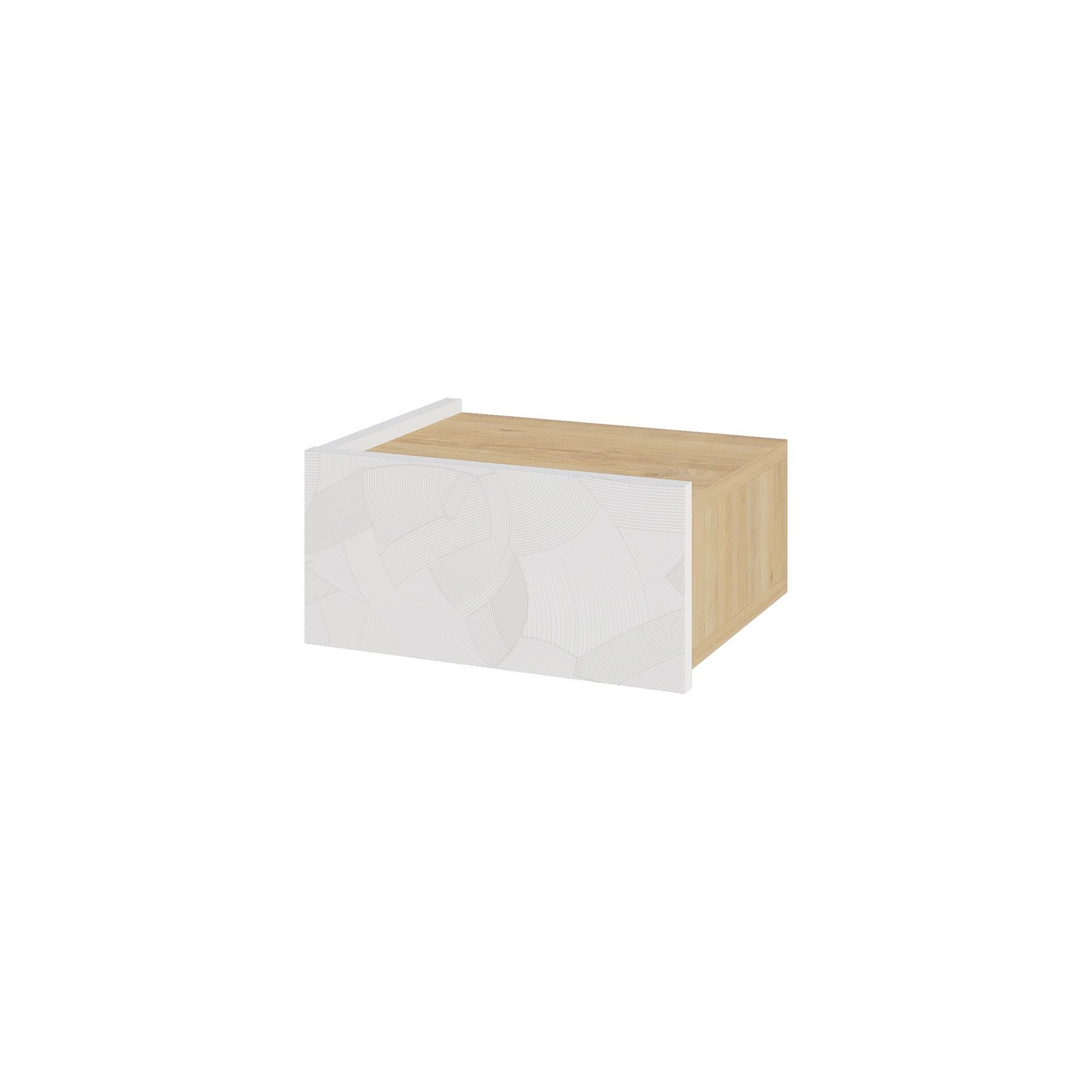Nilena Nattbord 38 cm - Hvit eik