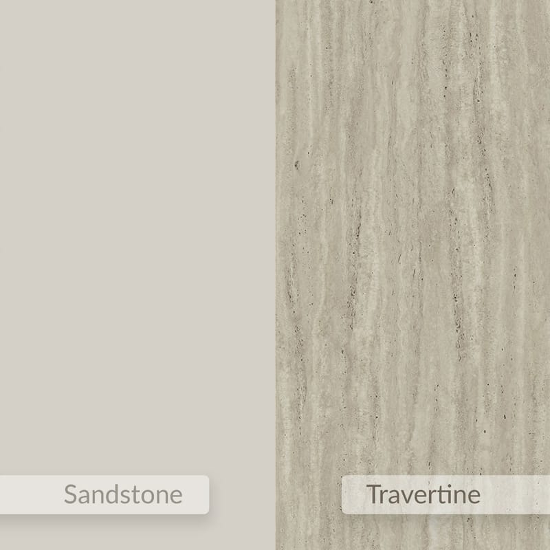 Nilena Nattbord 38 cm - Sandstein og travertin - Møbler - Bord - Avlastningsbord - Sengebord & nattbord