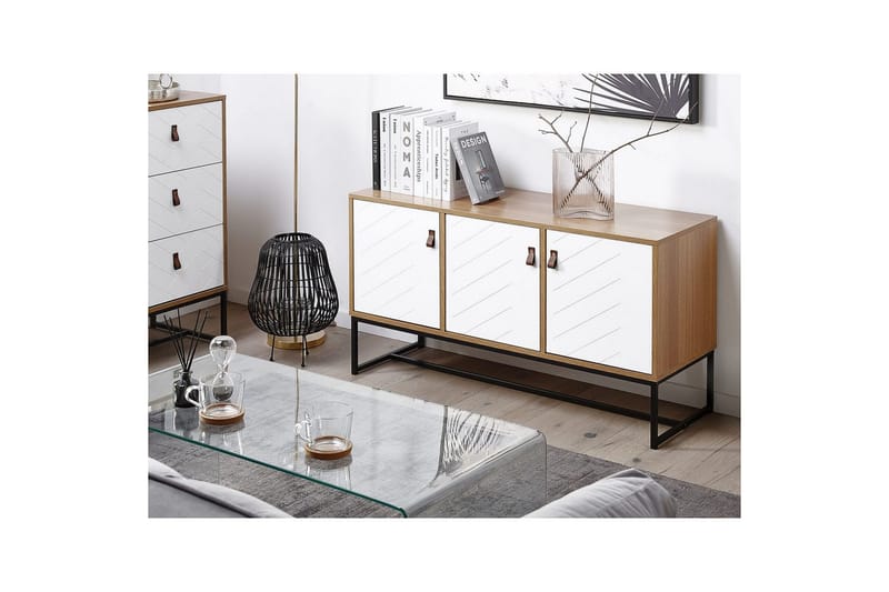 Nueva Skjenk 112 cm i Tre - Hvit|Brun|Svart - Oppbevaring - Oppbevaringsmøbler - Sideboard & skjenker