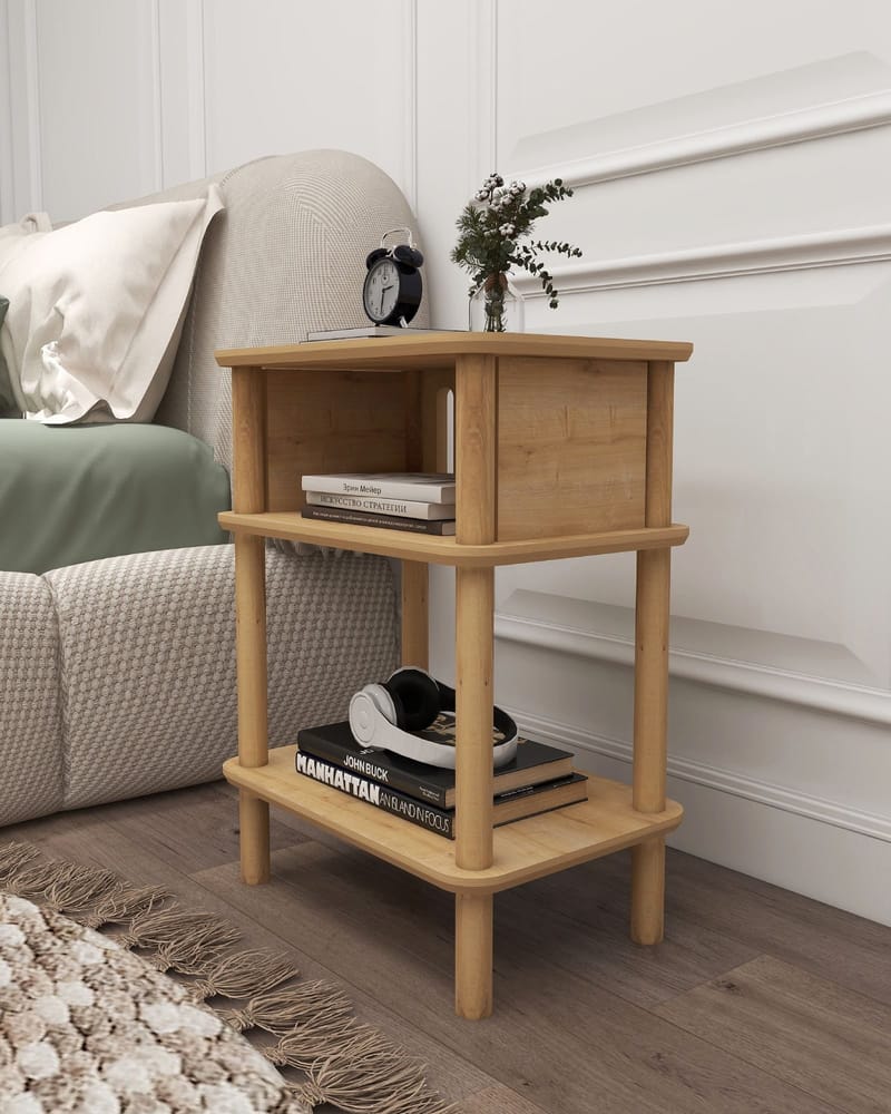 Numira Sidebord 48 cm - Eik - Møbler - Bord - Avlastningsbord - Lampebord & sidebord