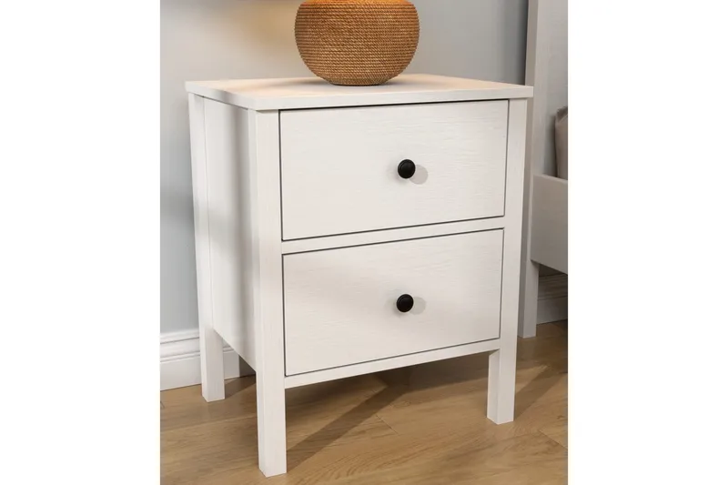 Odelis Nattbord 50 cm - Natur/Hvit - Møbler - Bord - Avlastningsbord - Sengebord & nattbord