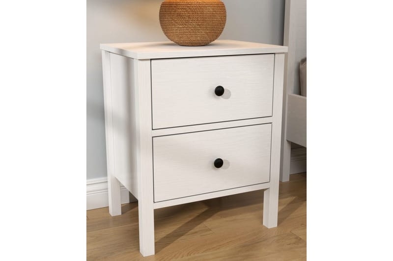 Odelis Nattbord 50 cm - Natur/Hvit - Møbler - Bord - Avlastningsbord - Sengebord & nattbord