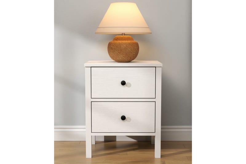 Odelis Nattbord 50 cm - Natur/Hvit - Møbler - Bord - Avlastningsbord - Sengebord & nattbord