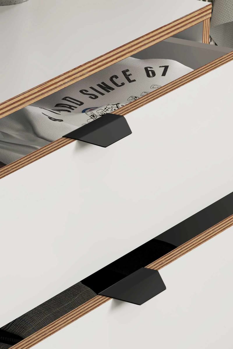 Olyros nattbord 45 cm - Hvit - Møbler - Bord - Avlastningsbord - Sengebord & nattbord