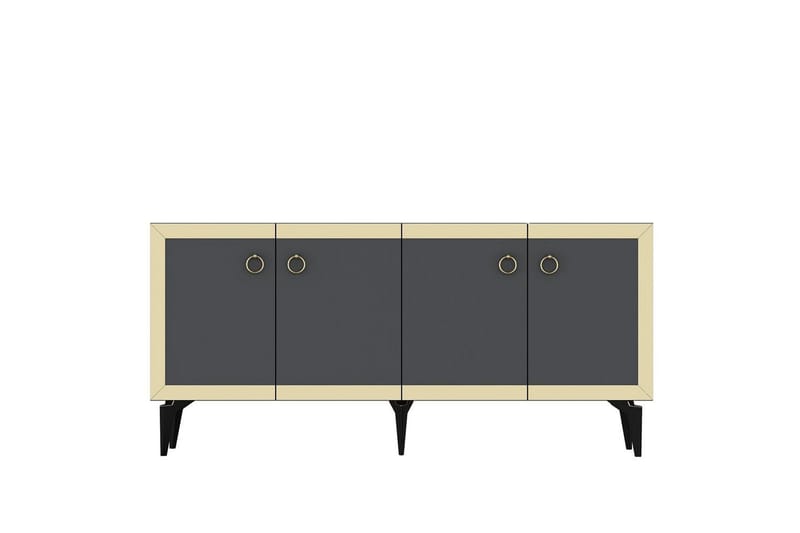 Petrolla Konsollbord 150 cm - Gull/Svart/Antrasitt - Møbler - Bord - Avlastningsbord - Gangbord
