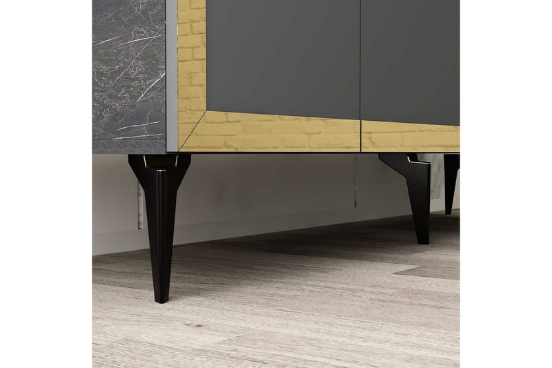 Petrolla Konsollbord 150 cm - Gull/Svart/Antrasitt - Møbler - Bord - Avlastningsbord - Gangbord