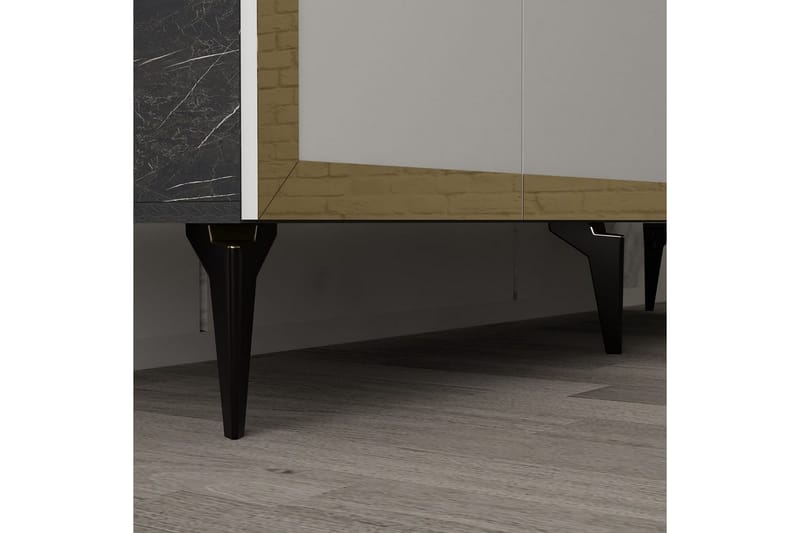 Petrolla Konsollbord 150 cm - Gull/Svart/Hvit - Møbler - Bord - Avlastningsbord - Gangbord