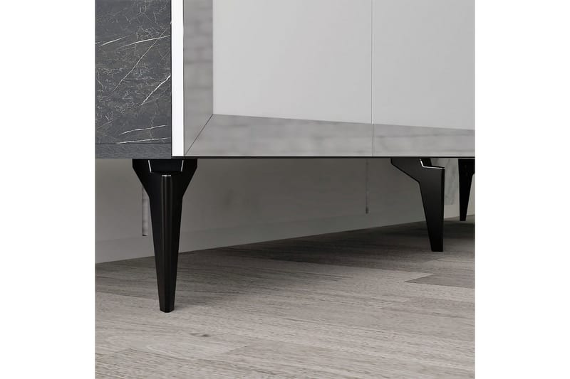Petrolla Konsollbord 150 cm - Svart/Hvit/Sølv - Møbler - Bord - Avlastningsbord - Gangbord