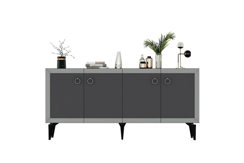 Petrolla Konsollbord 150 cm - Svart/Sølv/Antrasitt - Møbler - Bord - Avlastningsbord - Gangbord