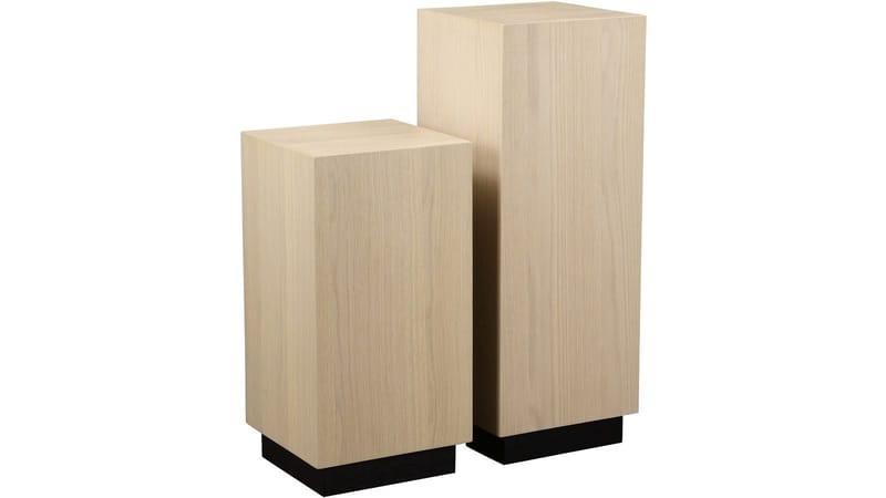 Pidestall Vargen 80 cm - Hvitpigmentert eik - Møbler - Bord - Avlastningsbord - Konsollbord