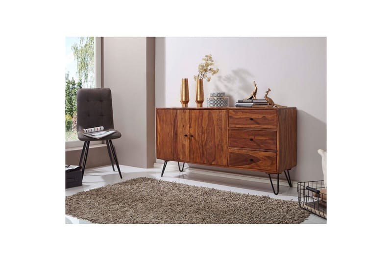 Piedestal Wohnling Brun, Svart - Oppbevaring - Oppbevaringsmøbler - Sideboard & skjenker