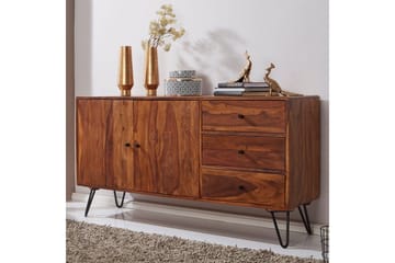 Piedestal Wohnling Brun, Svart - Oppbevaring - Oppbevaringsmøbler - Sideboard & skjenker