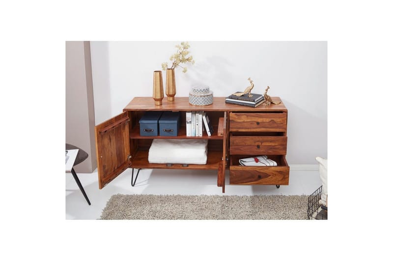 Piedestal Wohnling Brun, Svart - Oppbevaring - Oppbevaringsmøbler - Sideboard & skjenker