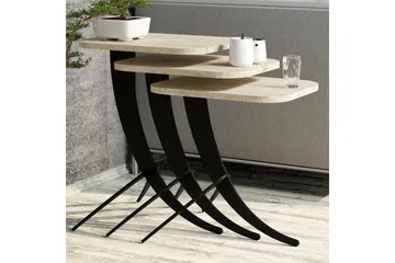 Pion Settbord - Beige - Møbler - Bord - Avlastningsbord - Settbord