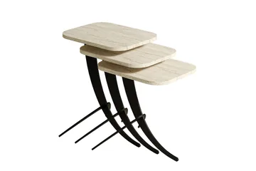 Pion Settbord - Beige - Møbler - Bord - Avlastningsbord - Settbord