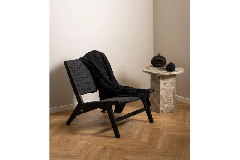 Prisa Rundt Sidebord i Marmorstein 50 cm - Beige - Møbler - Bord - Avlastningsbord - Lampebord & sidebord