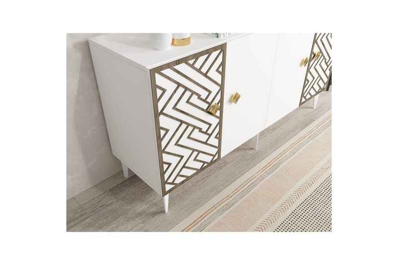 Quirel Konsollbord 150 cm - Hvit - Møbler - Bord - Avlastningsbord - Gangbord