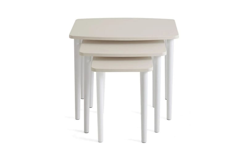 Ranko Hekkebord 58 cm - Cremehvit - Møbler - Bord - Avlastningsbord - Settbord