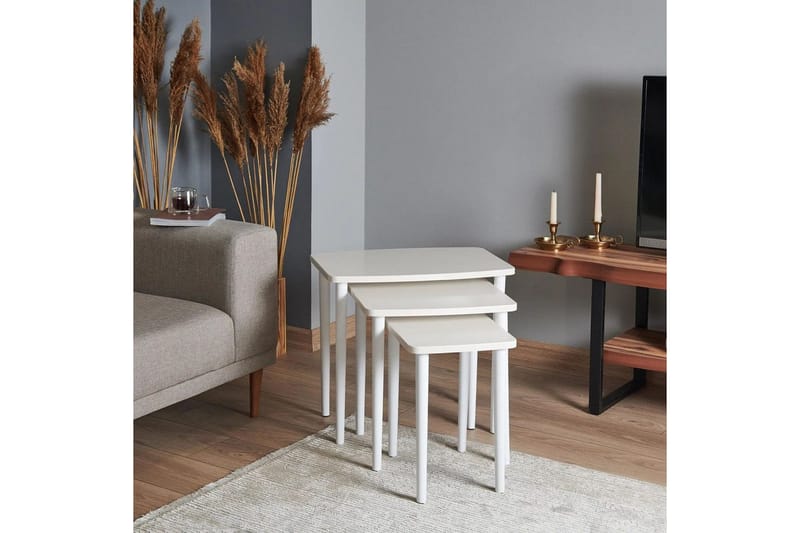 Ranko Hekkebord 58 cm - Cremehvit - Møbler - Bord - Avlastningsbord - Settbord
